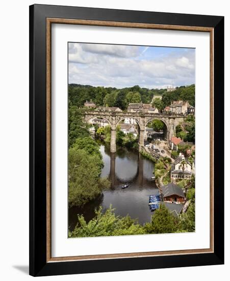 Knaresborough Viaduct and River Nidd in Summer, Knaresborough, North Yorkshire, Yorkshire, England-Mark Sunderland-Framed Photographic Print