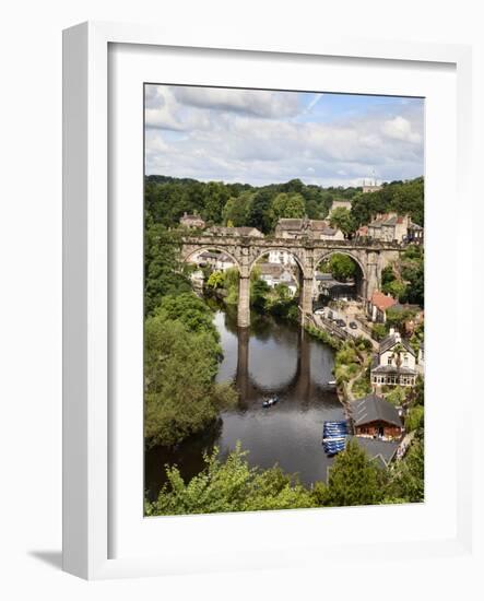 Knaresborough Viaduct and River Nidd in Summer, Knaresborough, North Yorkshire, Yorkshire, England-Mark Sunderland-Framed Photographic Print