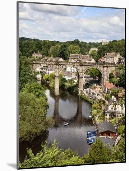 Knaresborough Viaduct and River Nidd in Summer, Knaresborough, North Yorkshire, Yorkshire, England-Mark Sunderland-Mounted Photographic Print
