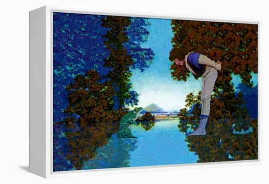 Knave and Frog-Maxfield Parrish-Framed Stretched Canvas