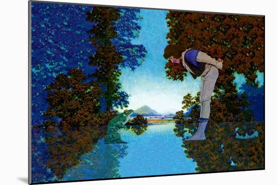Knave and Frog-Maxfield Parrish-Mounted Art Print