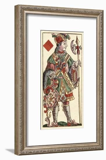 Knave of Diamonds (Bauern Hochzeit Deck)-Andreas Benedictus Gobl-Framed Art Print