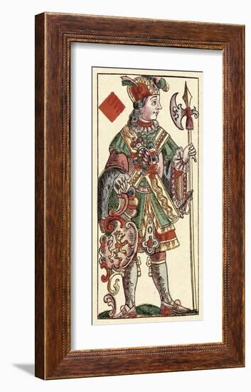 Knave of Diamonds (Bauern Hochzeit Deck)-Andreas Benedictus Gobl-Framed Art Print