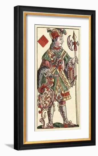 Knave of Diamonds (Bauern Hochzeit Deck)-Andreas Benedictus Gobl-Framed Art Print