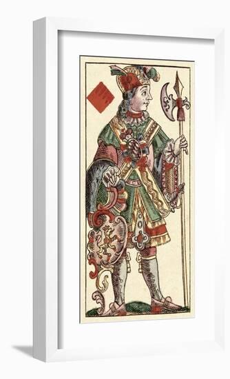 Knave of Diamonds (Bauern Hochzeit Deck)-Andreas Benedictus Gobl-Framed Art Print