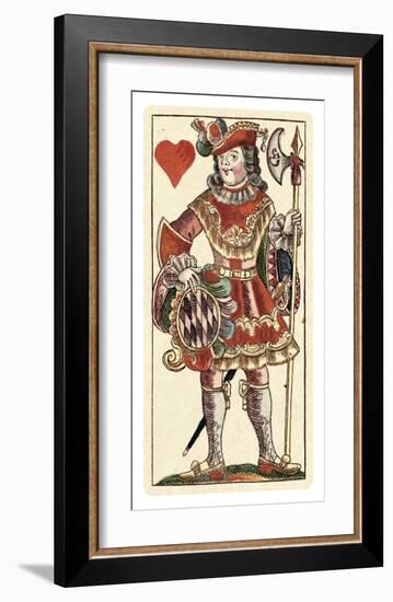 Knave of Hearts (Bauern Hochzeit Deck)-Andreas Benedictus Gobl-Framed Art Print