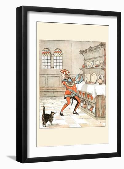 Knave of Hearts He Stole the Tarts from the Cupboard-Randolph Caldecott-Framed Art Print