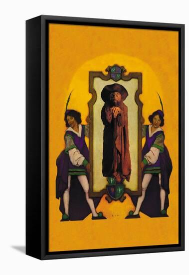 Knaves and Wizard-Maxfield Parrish-Framed Stretched Canvas