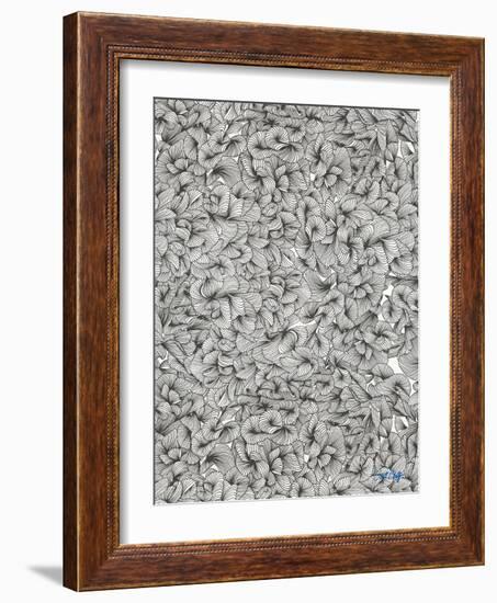 Knee Deep in Black Ink-Cat Coquillette-Framed Giclee Print