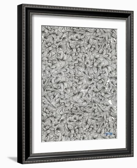 Knee Deep in Black Ink-Cat Coquillette-Framed Giclee Print