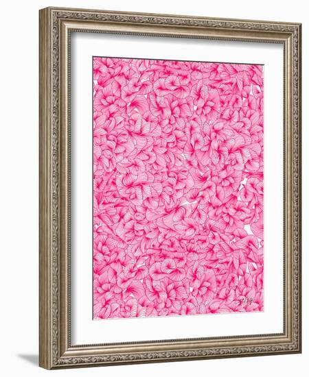 Knee Deep in Pink Ink-Cat Coquillette-Framed Giclee Print
