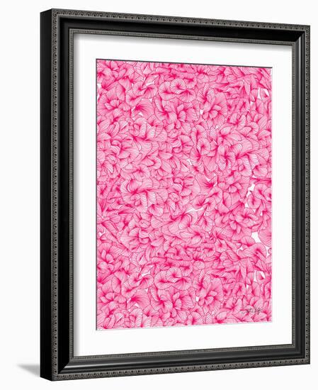 Knee Deep in Pink Ink-Cat Coquillette-Framed Giclee Print