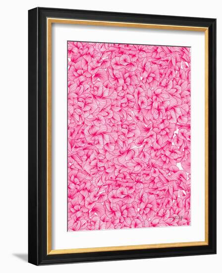 Knee Deep in Pink Ink-Cat Coquillette-Framed Giclee Print