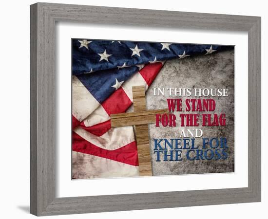 Kneel For The Cross-Kimberly Allen-Framed Art Print