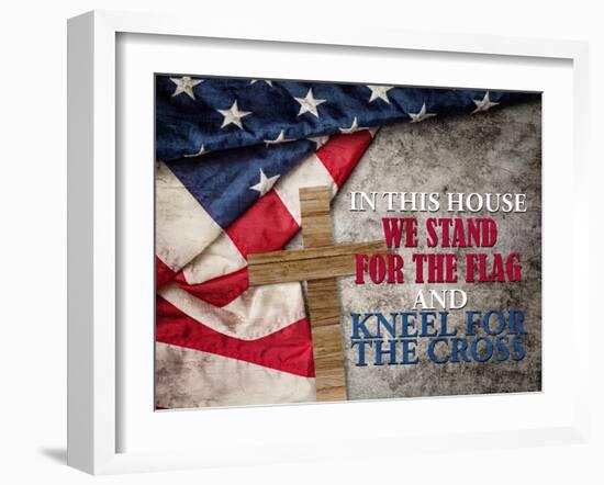 Kneel For The Cross-Kimberly Allen-Framed Art Print