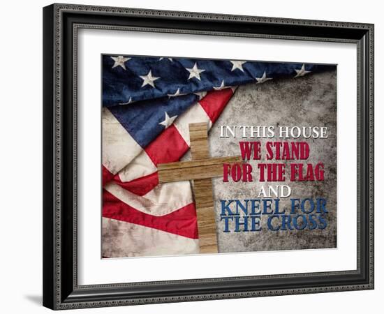 Kneel For The Cross-Kimberly Allen-Framed Art Print