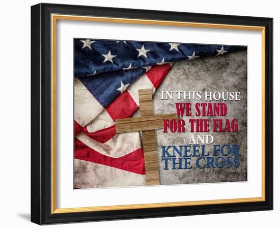 Kneel For The Cross-Kimberly Allen-Framed Art Print
