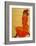 Kneeling Female in Orange Dress, c.1910-Egon Schiele-Framed Art Print