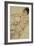 Kneeling Female Semi-Nude, 1917-Egon Schiele-Framed Giclee Print