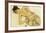 Kneeling Half Naked 2-Egon Schiele-Framed Art Print