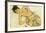 Kneeling Half Naked 2-Egon Schiele-Framed Art Print