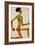 Kneeling Male Nude, in Profile Facing Right, 1910-Egon Schiele-Framed Giclee Print