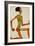 Kneeling Male Nude, in Profile Facing Right, 1910-Egon Schiele-Framed Giclee Print