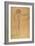 Kneeling Male Nude-Gustav Klimt-Framed Giclee Print