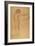 Kneeling Male Nude-Gustav Klimt-Framed Giclee Print