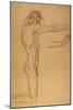 Kneeling Male Nude-Gustav Klimt-Mounted Giclee Print