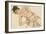 Kneider Weiblicher Halbakt, 1917-Egon Schiele-Framed Giclee Print