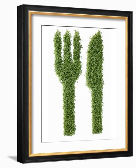 Knife and Fork in Cress-Kröger & Gross-Framed Photographic Print