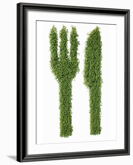 Knife and Fork in Cress-Kröger & Gross-Framed Photographic Print