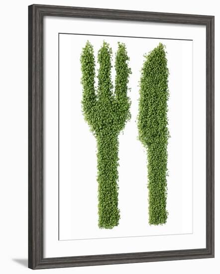 Knife and Fork in Cress-Kröger & Gross-Framed Photographic Print