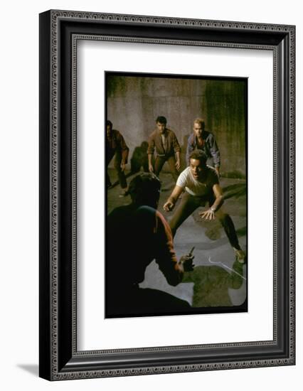 Knife Fight Scene from West Side Story-Gjon Mili-Framed Photographic Print