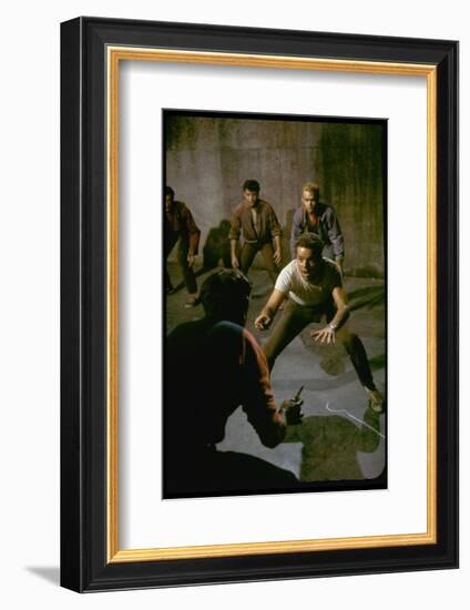 Knife Fight Scene from West Side Story-Gjon Mili-Framed Photographic Print