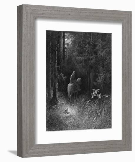 Knight and Fairies-Gustave Doré-Framed Photographic Print