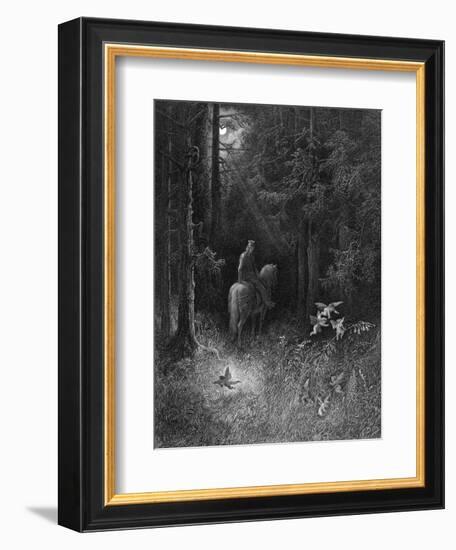 Knight and Fairies-Gustave Doré-Framed Photographic Print