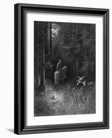 Knight and Fairies-Gustave Doré-Framed Photographic Print
