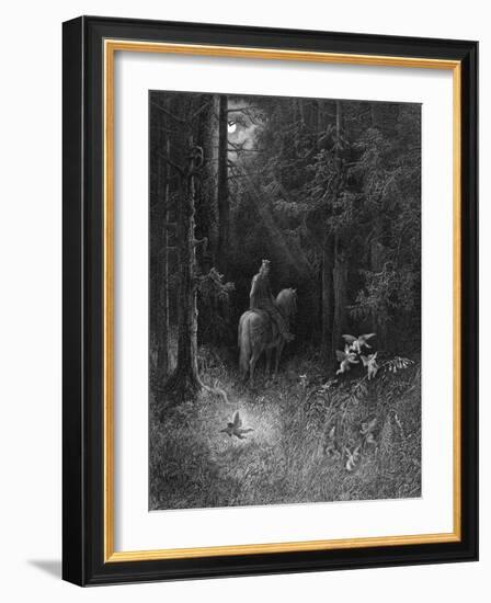 Knight and Fairies-Gustave Doré-Framed Photographic Print