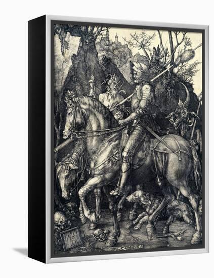 Knight, Death and the Devil, 1513-1514-Albrecht Dürer-Framed Premier Image Canvas