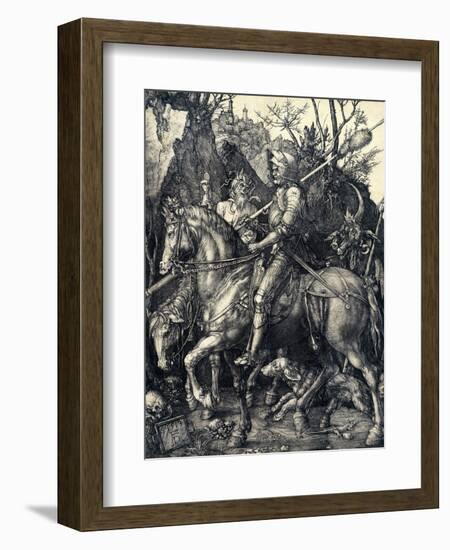 Knight, Death and the Devil, 1513-1514-Albrecht Dürer-Framed Giclee Print