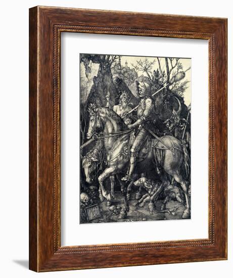 Knight, Death and the Devil, 1513-1514-Albrecht Dürer-Framed Giclee Print