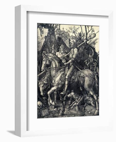 Knight, Death and the Devil, 1513-1514-Albrecht Dürer-Framed Giclee Print