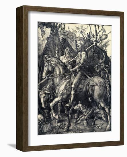 Knight, Death and the Devil, 1513-1514-Albrecht Dürer-Framed Giclee Print