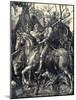 Knight, Death and the Devil, 1513-1514-Albrecht Dürer-Mounted Giclee Print