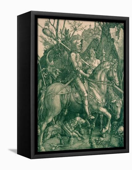 Knight, Death and the Devil, 1513-Albrecht Dürer-Framed Premier Image Canvas