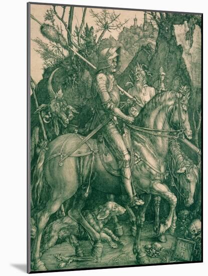 Knight, Death and the Devil, 1513-Albrecht Dürer-Mounted Giclee Print