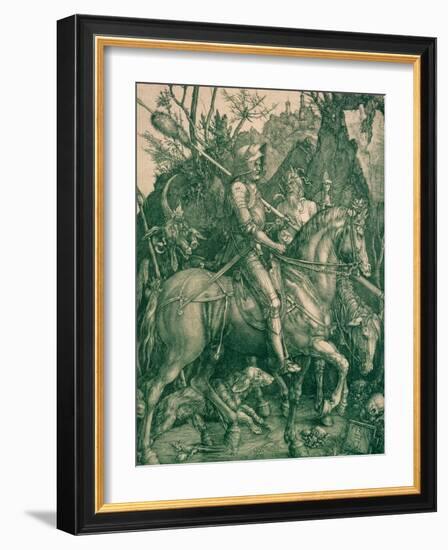 Knight, Death and the Devil, 1513-Albrecht Dürer-Framed Giclee Print