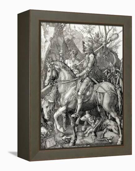 Knight, Death, and the Devil-Albrecht Dürer-Framed Stretched Canvas